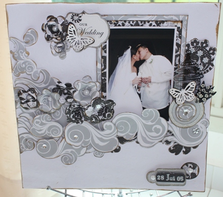 So what's more exciting than doing a wedding scrapbook